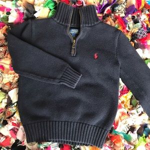 Polo Ralph Lauren 3/4 Zip Sweater Size 6